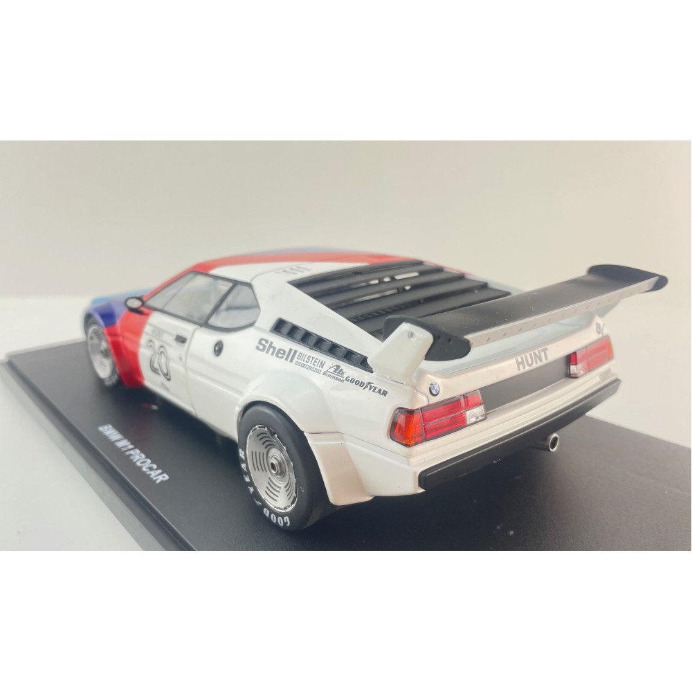 WERK83 W1803017 - BMW M1 Procar No 20 BMW M1 ProCar Series Donington Park 1979 James Hunt Box Damage - Scale 1:18