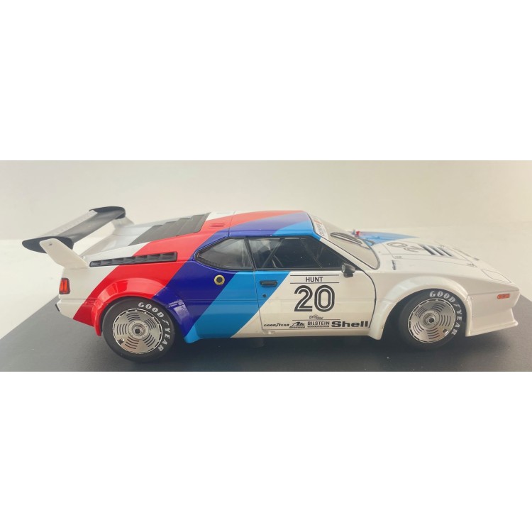 WERK83 W1803017 - BMW M1 Procar No 20 BMW M1 ProCar Series Donington Park 1979 James Hunt Box Damage - Scale 1:18