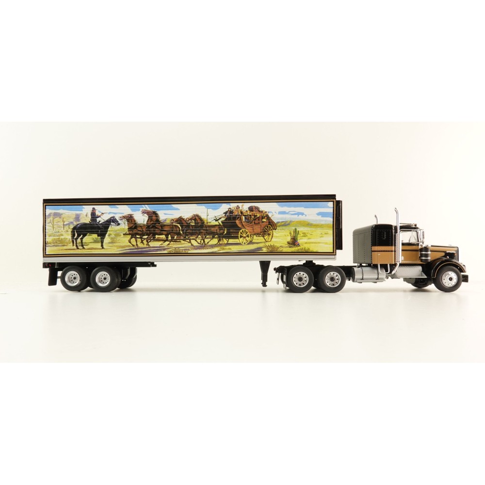 WERK83 W83431001 - Kenworth W925 6x4 Truck with Box Trailer Smokey and the Bandit - Scale 1:43