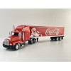 WERK83 W83431002 - 1986 Kenworth T600 6x4 Truck with Box Trailer Coca Cola - Scale 1:43