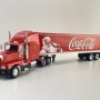 WERK83 W83431002 - 1986 Kenworth T600 6x4 Truck with Box Trailer Coca Cola - Scale 1:43