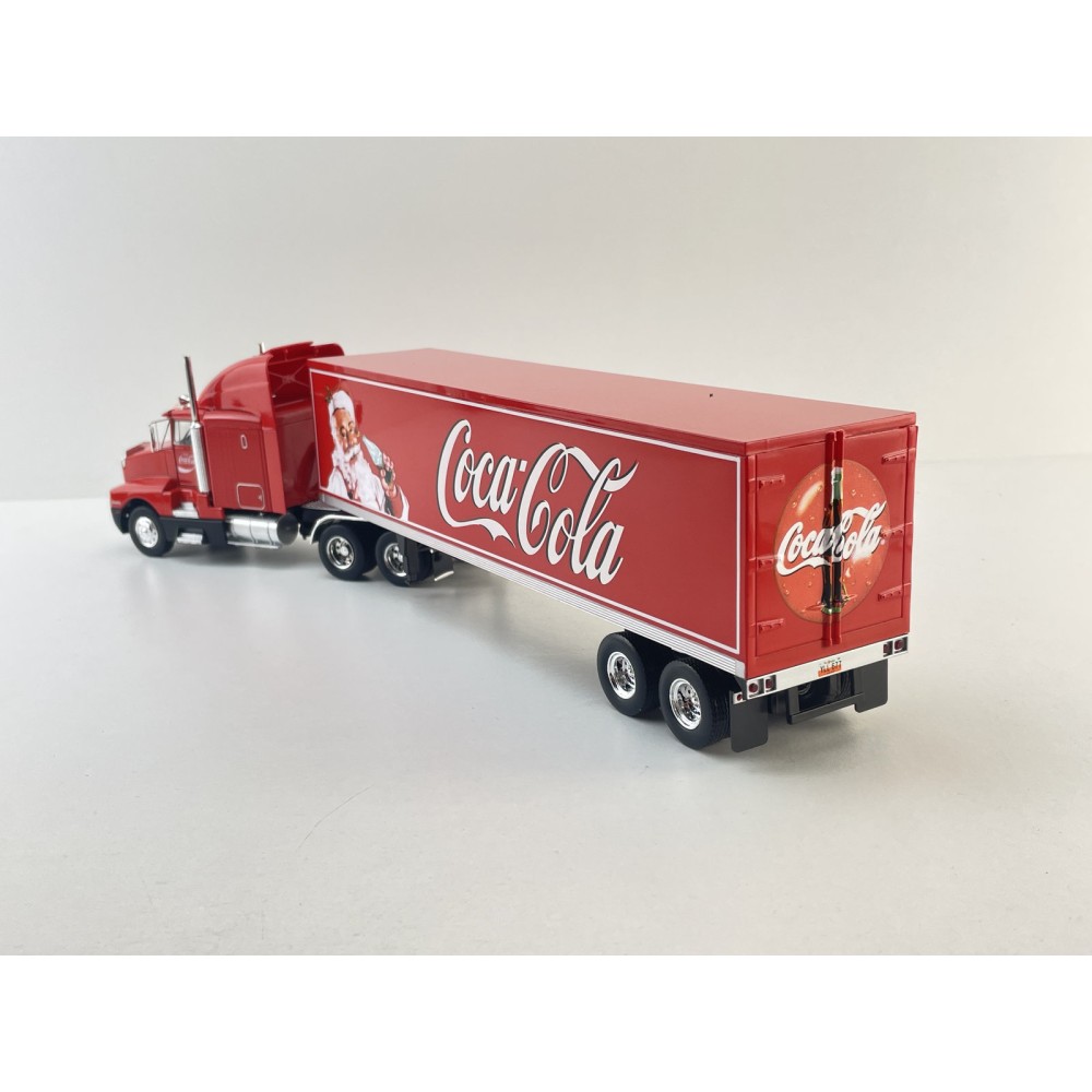 WERK83 W83431002 - 1986 Kenworth T600 6x4 Truck with Box Trailer Coca Cola - Scale 1:43