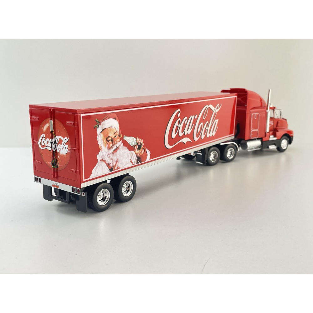 WERK83 W83431002 - 1986 Kenworth T600 6x4 Truck with Box Trailer Coca Cola - Scale 1:43