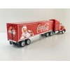 WERK83 W83431002 - 1986 Kenworth T600 6x4 Truck with Box Trailer Coca Cola - Scale 1:43