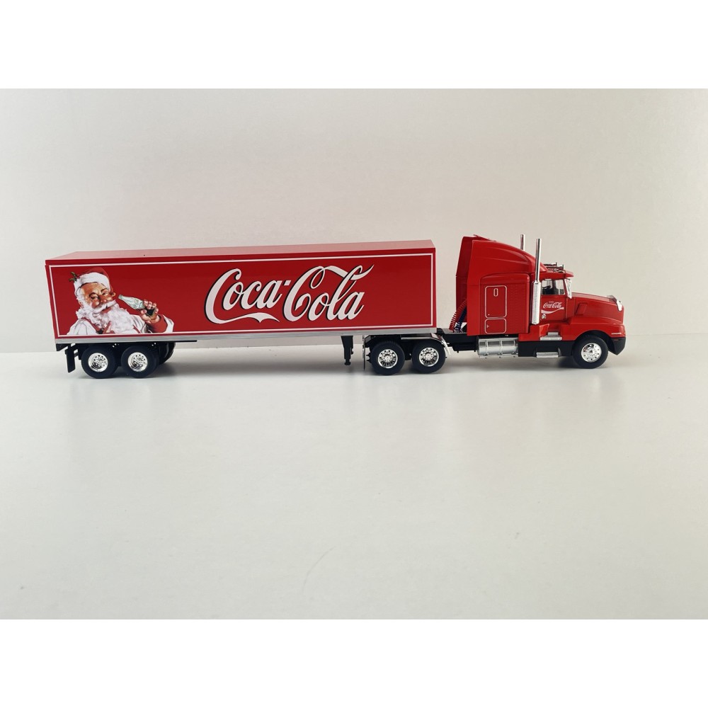 WERK83 W83431002 - 1986 Kenworth T600 6x4 Truck with Box Trailer Coca Cola - Scale 1:43