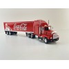 WERK83 W83431002 - 1986 Kenworth T600 6x4 Truck with Box Trailer Coca Cola - Scale 1:43
