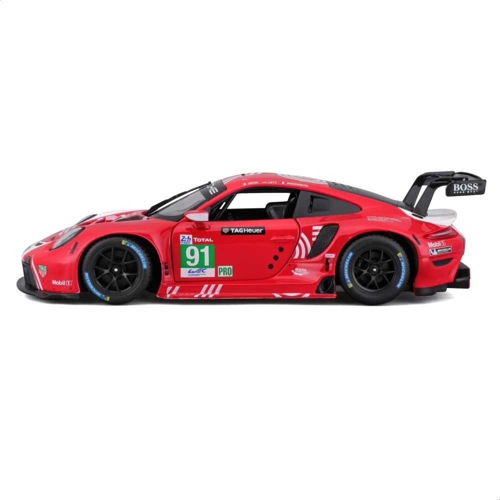 Bburago 18-28016 - Porsche 911 RSR No 91 24h Le Mans 2020  Bruni Lietz Makowiecki - Scale 1:24