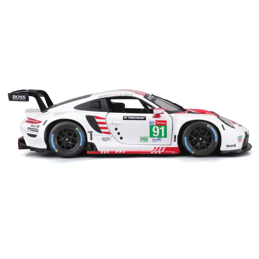 Bburago 18-28016 - Porsche 911 RSR No 91 24h Le Mans 2020  Bruni Lietz Makowiecki - Scale 1:24