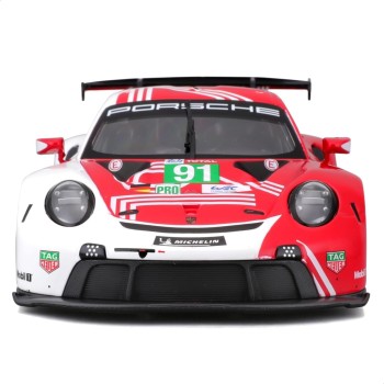 Bburago 18-28016 - Porsche 911 RSR No 91 24h Le Mans 2020  Bruni Lietz Makowiecki - Scale 1:24