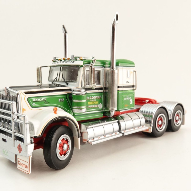 Iconic Replicas - Australian Kenworth W900 6x4 Low Bunk Truck I R Cootes Holdings - Scale 1:50