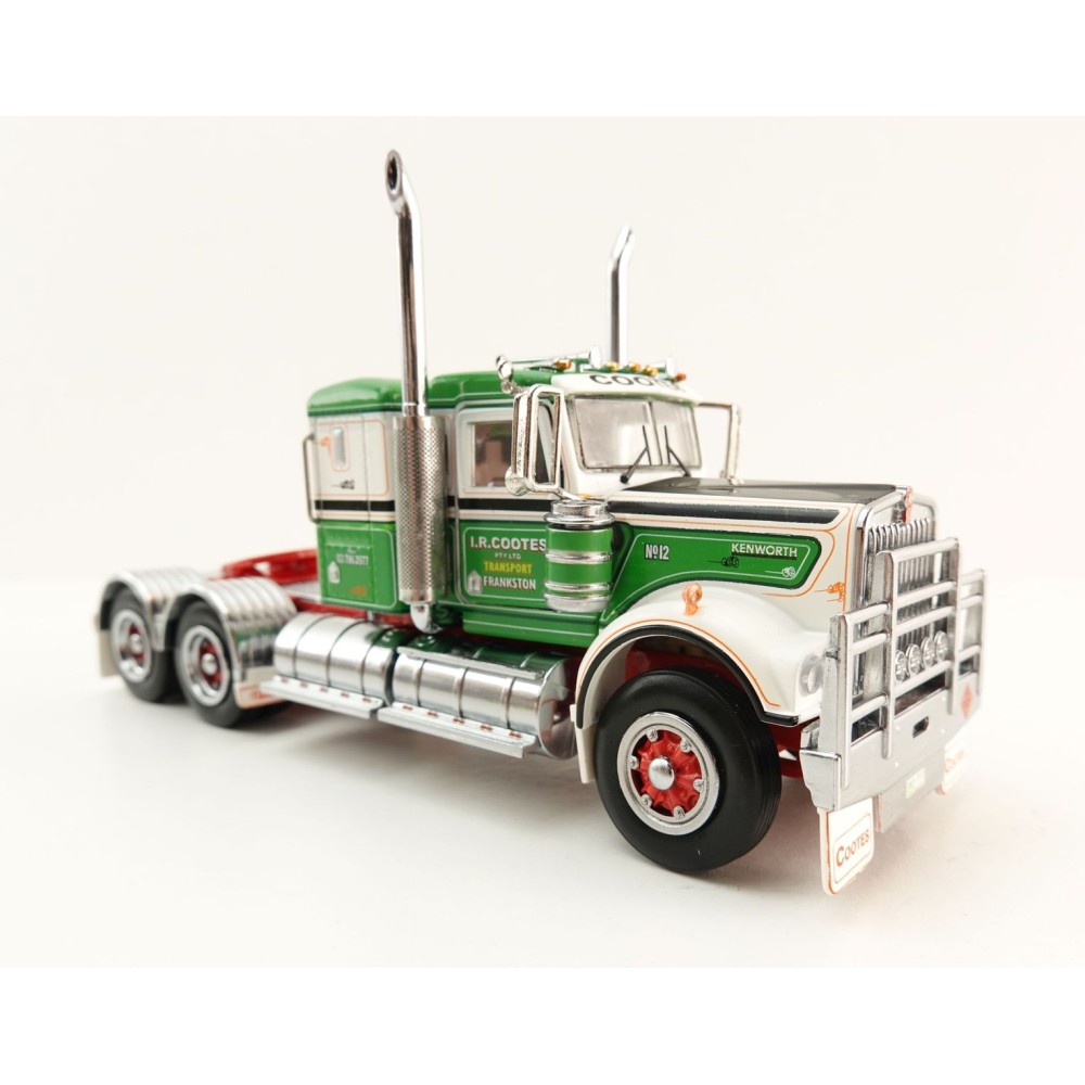 Iconic Replicas - Australian Kenworth W900 6x4 Low Bunk Truck I R Cootes Holdings - Scale 1:50
