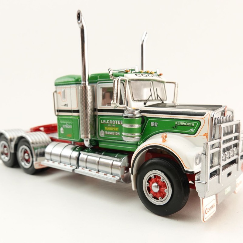 Iconic Replicas - Australian Kenworth W900 6x4 Low Bunk Truck I R Cootes Holdings - Scale 1:50