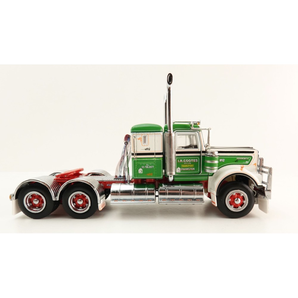 Iconic Replicas - Australian Kenworth W900 6x4 Low Bunk Truck I R Cootes Holdings - Scale 1:50