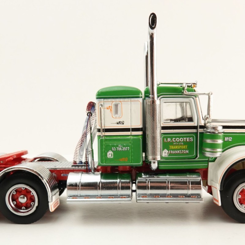 Iconic Replicas - Australian Kenworth W900 6x4 Low Bunk Truck I R Cootes Holdings - Scale 1:50