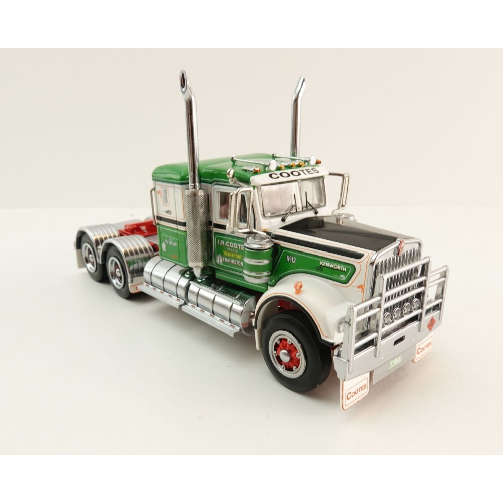 Iconic Replicas - Australian Kenworth W900 6x4 Low Bunk Truck I R Cootes Holdings - Scale 1:50