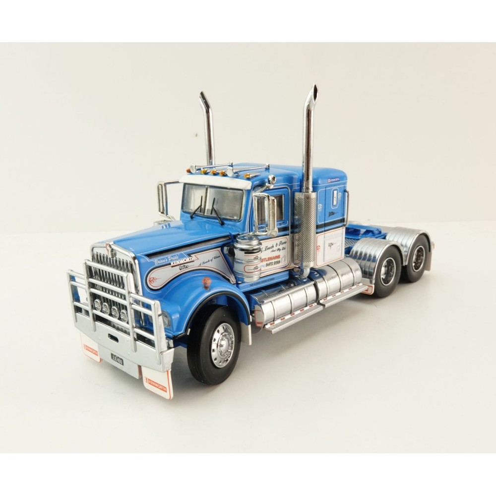 Iconic Replicas - Australian Kenworth W900 6x4 Low Bunk Truck JJ LEECH & SONS - Scale 1:50