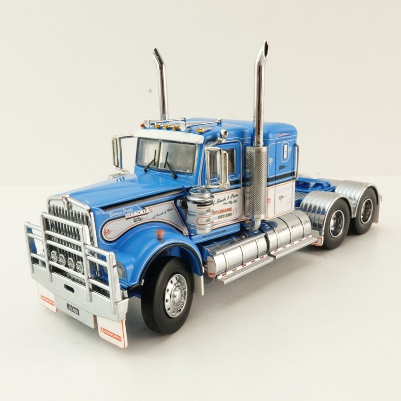 Iconic Replicas - Australian Kenworth W900 6x4 Low Bunk Truck JJ LEECH & SONS - Scale 1:50
