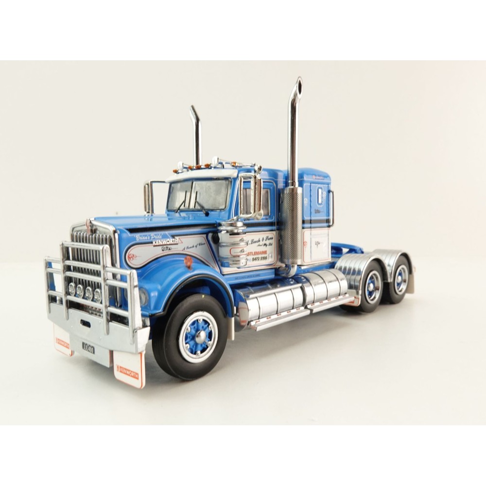 Iconic Replicas - Australian Kenworth W900 6x4 Low Bunk Truck JJ LEECH & SONS - Scale 1:50
