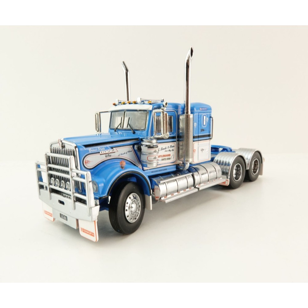 Iconic Replicas - Australian Kenworth W900 6x4 Low Bunk Truck JJ LEECH & SONS - Scale 1:50