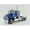 Iconic Replicas - Kenworth W900 6x4 SAR Lowline Bunk Truck Blue Metallic Spider Wheels - Scale 1:50