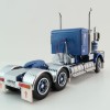 Iconic Replicas - Kenworth W900 6x4 SAR Lowline Bunk Truck Blue Metallic Spider Wheels - Scale 1:50