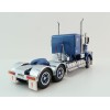 Iconic Replicas - Kenworth W900 6x4 SAR Lowline Bunk Truck Blue Metallic Spider Wheels - Scale 1:50