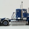 Iconic Replicas - Kenworth W900 6x4 SAR Lowline Bunk Truck Blue Metallic Spider Wheels - Scale 1:50