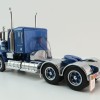 Iconic Replicas - Kenworth W900 6x4 SAR Lowline Bunk Truck Blue Metallic Spider Wheels - Scale 1:50