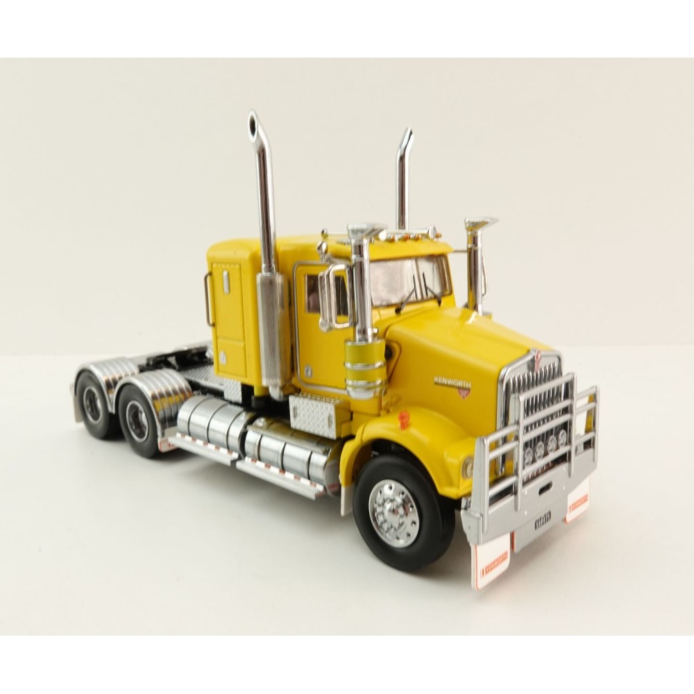 Iconic Replicas - Kenworth W900 6x4 SAR Lowline Bunk Truck Yellow - Scale 1:50