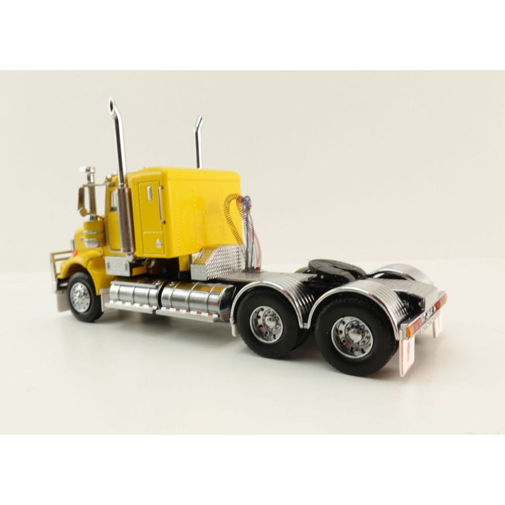 Iconic Replicas - Kenworth W900 6x4 SAR Lowline Bunk Truck Yellow - Scale 1:50
