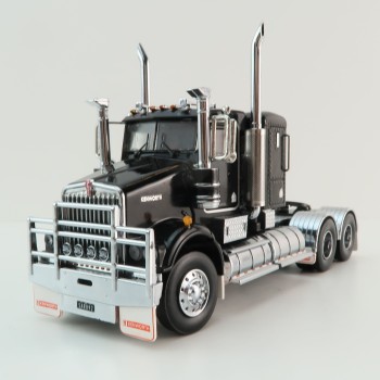 Iconic Replicas - Kenworth W900 SAR 6x4 Lowline Bunk Truck Black - Scale 1:50
