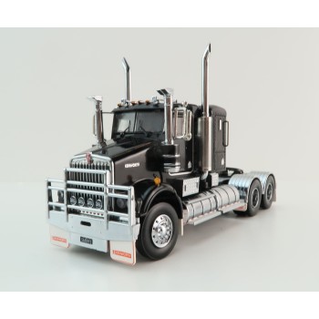 Iconic Replicas - Kenworth W900 SAR 6x4 Lowline Bunk Truck Black - Scale 1:50