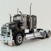 Iconic Replicas - Kenworth W900 SAR 6x4 Lowline Bunk Truck Black Spider - Scale 1:50