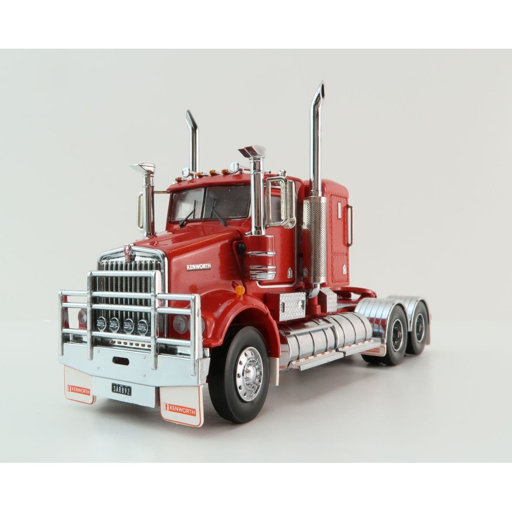 Iconic Replicas - Kenworth W900 SAR 6x4 Lowline Bunk Truck Red - Scale 1:50