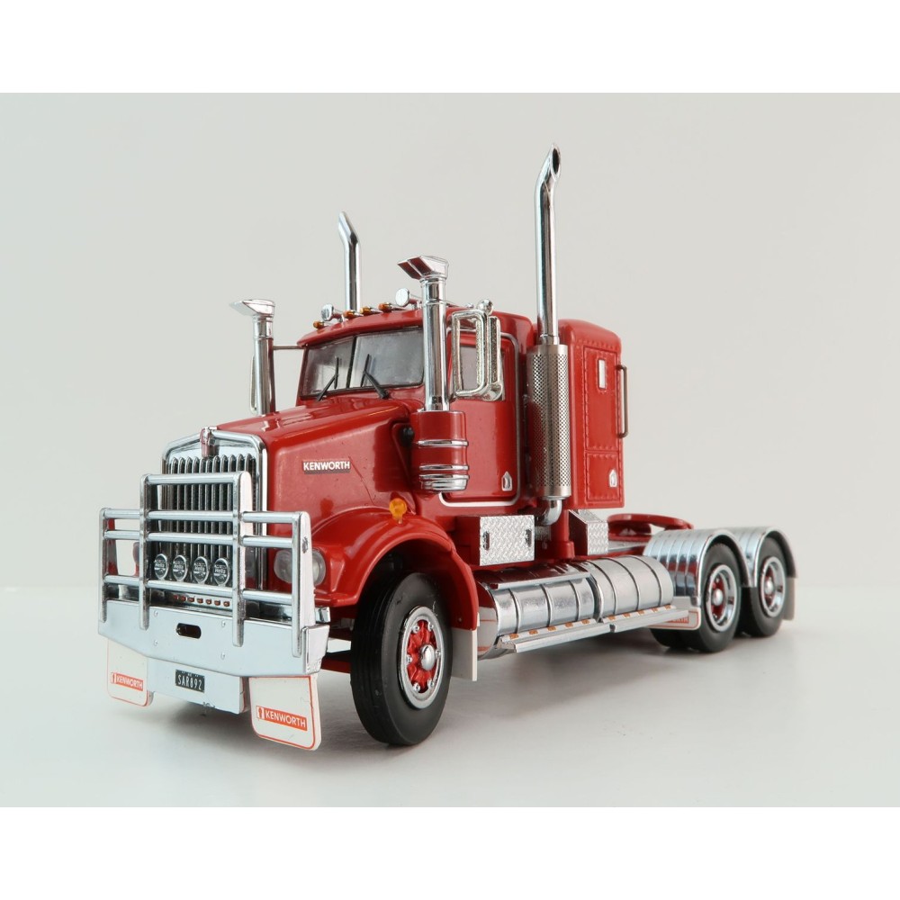 Iconic Replicas - Kenworth W900 SAR 6x4 Lowline Bunk Truck Red Spider - Scale 1:50