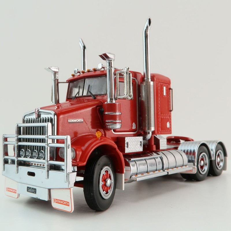 Iconic Replicas - Kenworth W900 SAR 6x4 Lowline Bunk Truck Red Spider - Scale 1:50