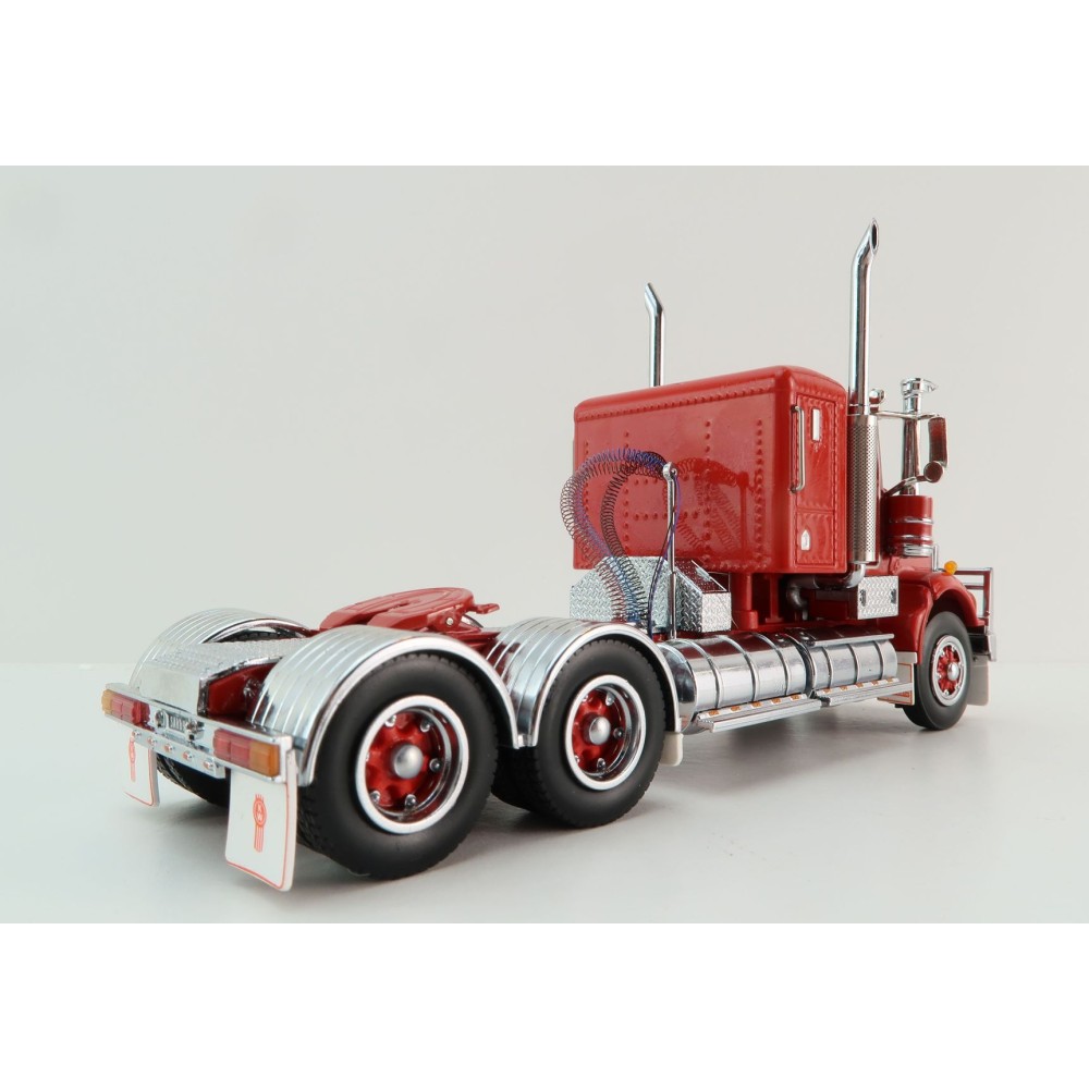 Iconic Replicas - Kenworth W900 SAR 6x4 Lowline Bunk Truck Red Spider - Scale 1:50
