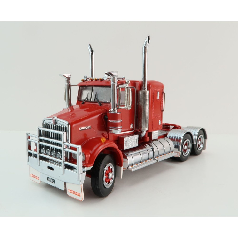 Iconic Replicas - Kenworth W900 SAR 6x4 Lowline Bunk Truck Red Spider - Scale 1:50