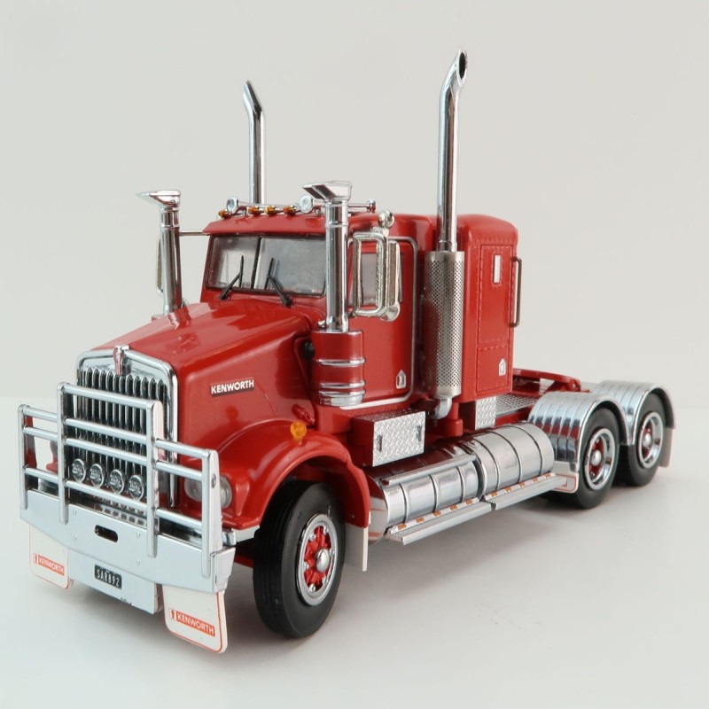 Iconic Replicas - Kenworth W900 SAR 6x4 Lowline Bunk Truck Red Spider - Scale 1:50