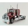 Iconic Replicas - Kenworth W900 SAR 6x4 Lowline Bunk Truck Vintage Burgundy Spider - Scale 1:50