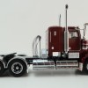 Iconic Replicas - Kenworth W900 SAR 6x4 Lowline Bunk Truck Vintage Burgundy Spider - Scale 1:50