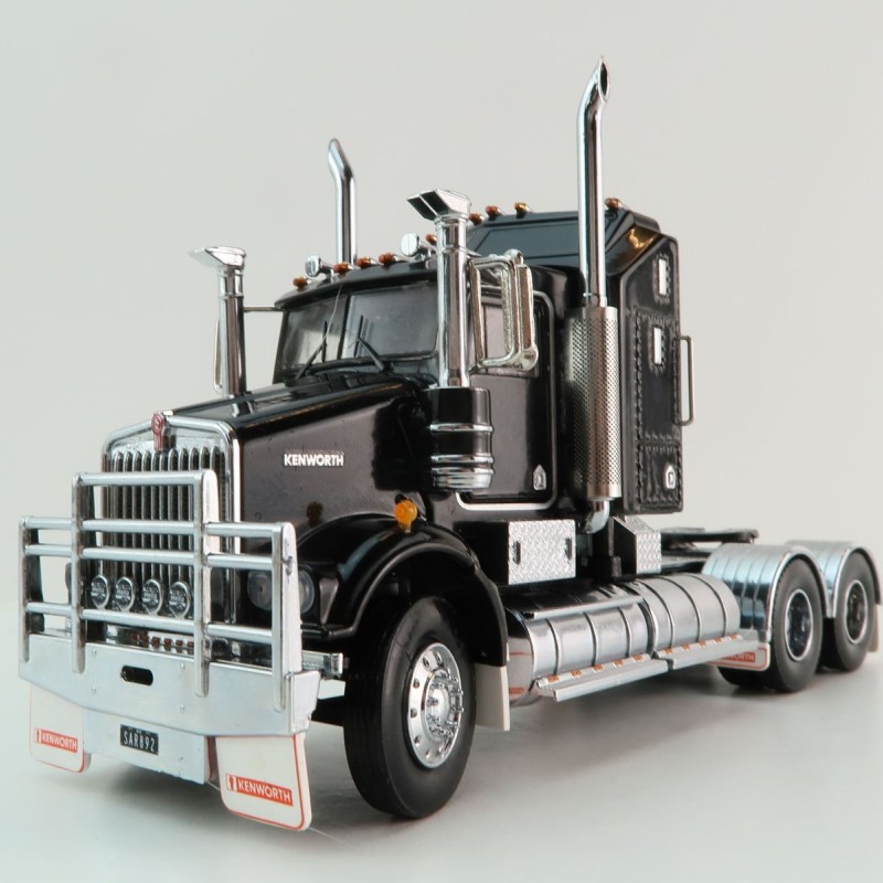 Iconic Replicas - Kenworth W900 SAR Aerodyne 6x4 Prime Mover Truck Black - Scale 1:50