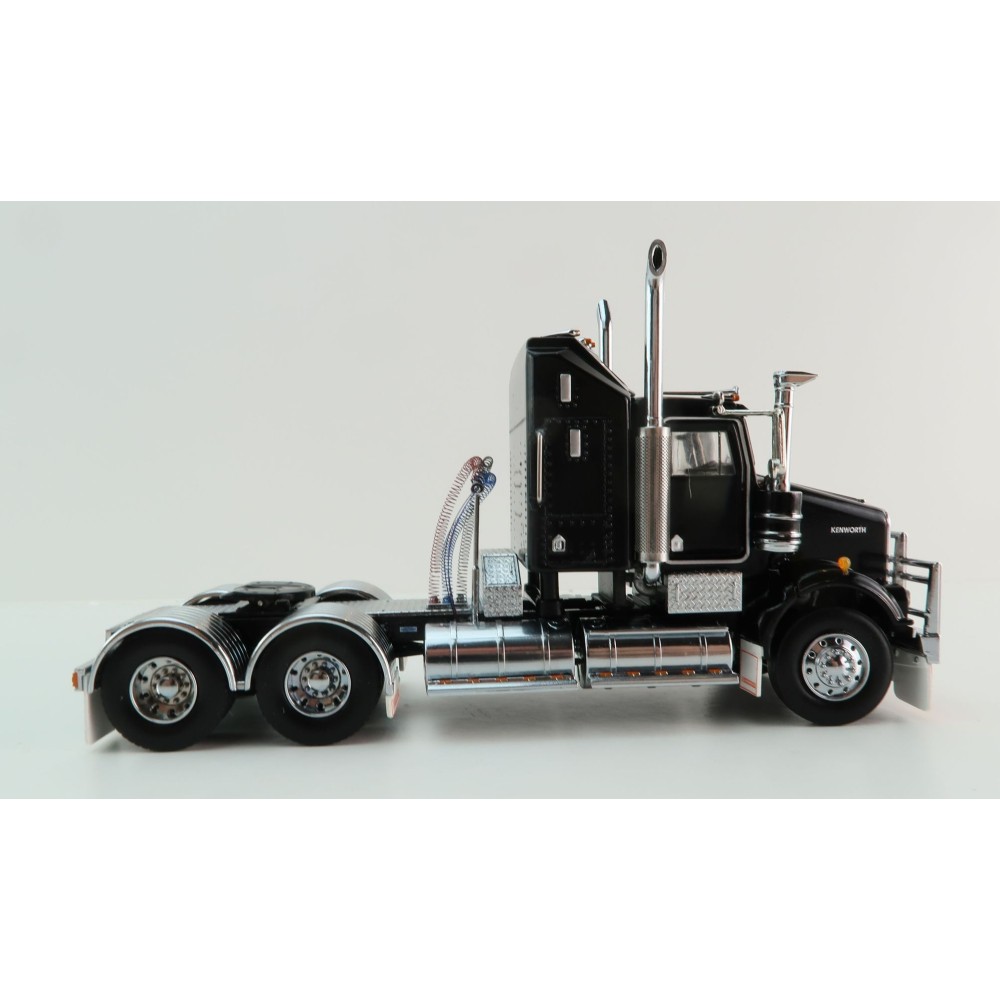 Iconic Replicas - Kenworth W900 SAR Aerodyne 6x4 Prime Mover Truck Black - Scale 1:50