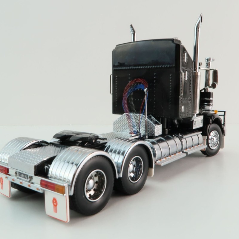 Iconic Replicas - Kenworth W900 SAR Aerodyne 6x4 Prime Mover Truck Black - Scale 1:50