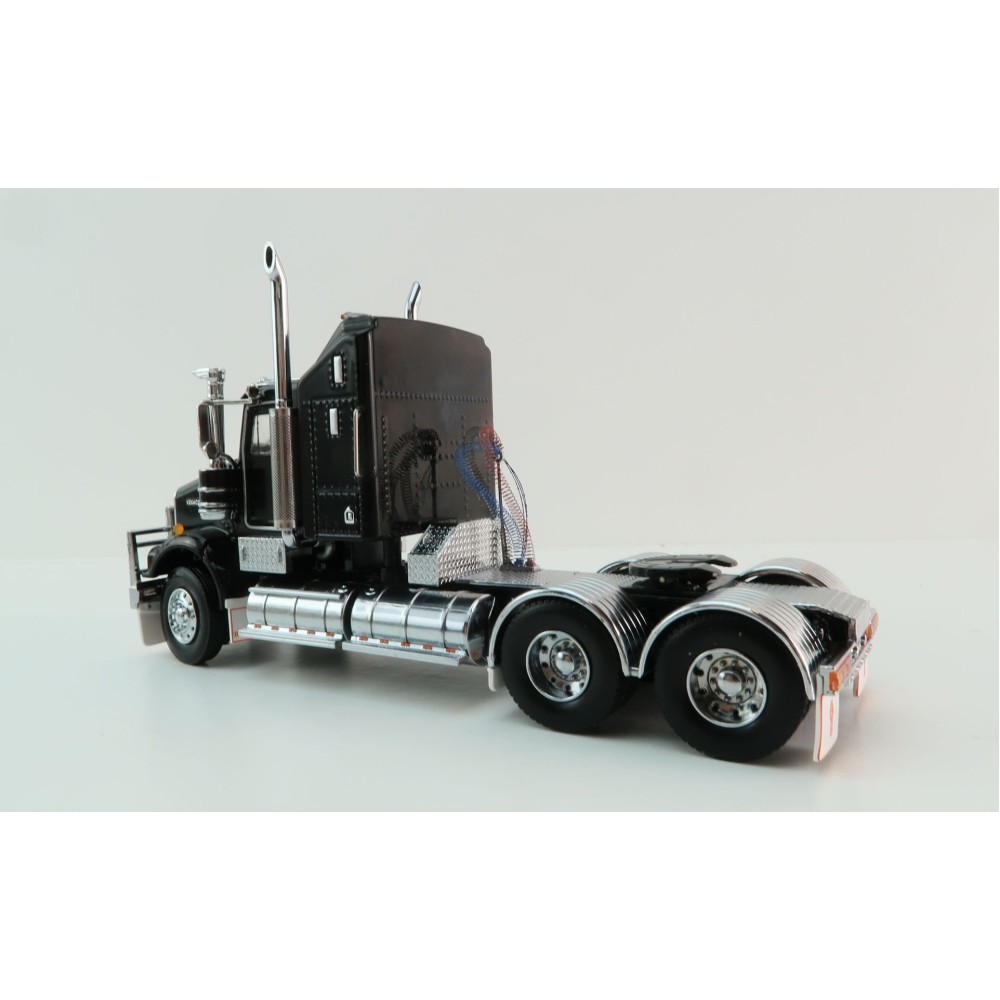 Iconic Replicas - Kenworth W900 SAR Aerodyne 6x4 Prime Mover Truck Black - Scale 1:50