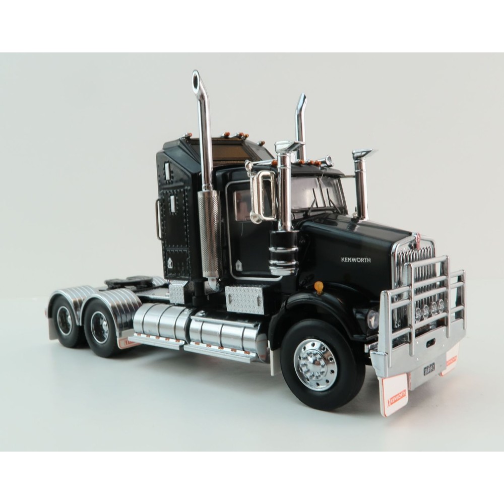 Iconic Replicas - Kenworth W900 SAR Aerodyne 6x4 Prime Mover Truck Black - Scale 1:50