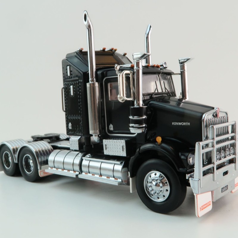 Iconic Replicas - Kenworth W900 SAR Aerodyne 6x4 Prime Mover Truck Black - Scale 1:50