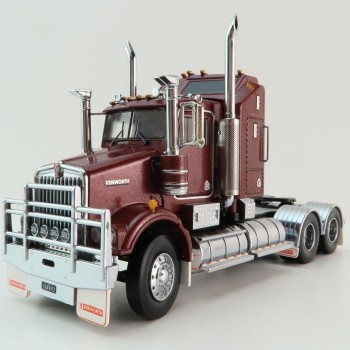 Iconic Replicas - Kenworth W900 SAR Aerodyne 6x4 Prime Mover Truck Burgundy - Scale 1:50