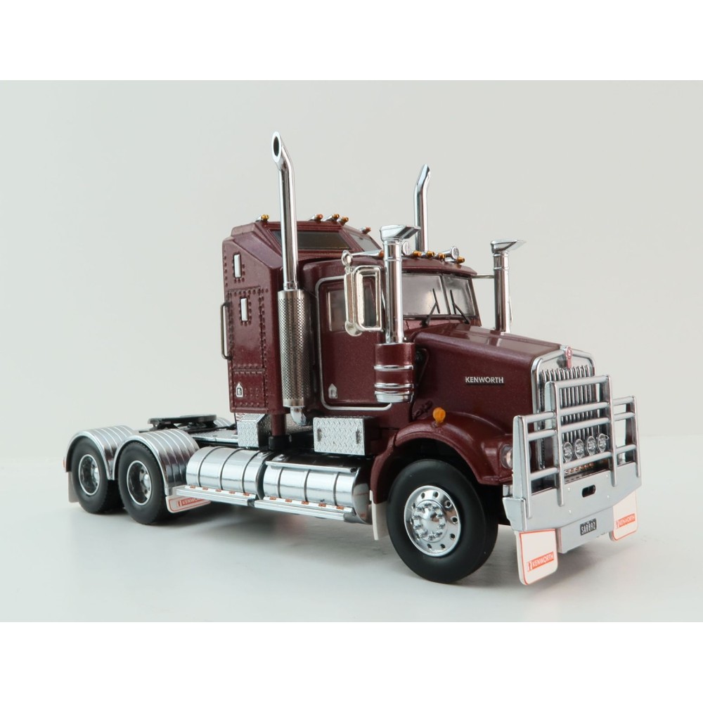 Iconic Replicas - Kenworth W900 SAR Aerodyne 6x4 Prime Mover Truck Burgundy - Scale 1:50