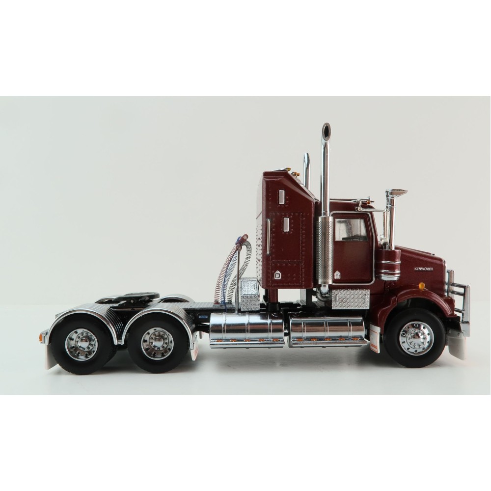 Iconic Replicas - Kenworth W900 SAR Aerodyne 6x4 Prime Mover Truck Burgundy - Scale 1:50